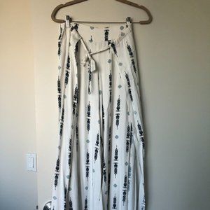 Bohemian Feather Flowy Pants